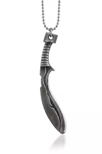 Brass lord of rings gurkha khukri design pendant for men women (3 color options)