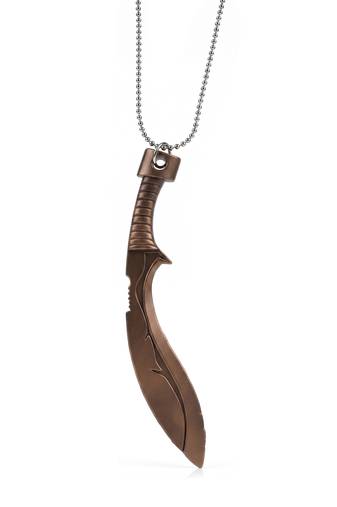 Brass lord of rings gurkha khukri design pendant for men women (3 color options)