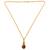 Brass gold plated shiv and original panchmukhi rudraksh pendant hindu spiritual