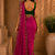 Gorgeous Chinon Saree With Amazing Zari Embroidery Border With And Contrast Blouse Piece