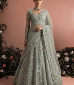 Indian Wedding Bridal Wear Premium Butterfly Net Lehenga Choli Set with Banglori Silk Inner For Women's