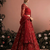 Red Indian Wedding Bridal Wear Premium Butterfly Net Lehenga Choli Set With Banglori Silk Inner For Women's