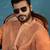Mens peach modal embroidered calf length straight regular kurta