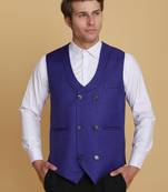 Purple waistcoat for men