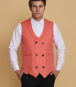 Pink waistcoat for men