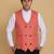 Pink waistcoat for men