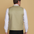 Green waistcoat for men