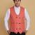 Peach waistcoat for men