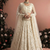 Ivory Indian Wedding Bridal Wear Premium Butterfly Net Lehenga Choli Set With Banglori Silk Inner For Women's