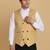 Golden waistcoat for men