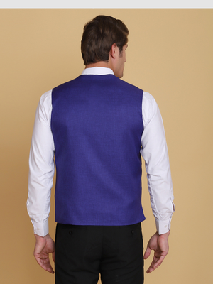 Purple waistcoat for men 2