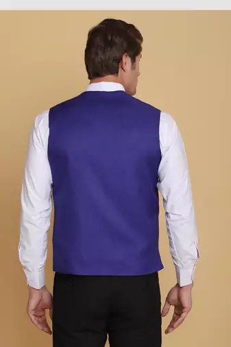 Purple waistcoat for men