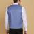 Light blue waistcoat for men