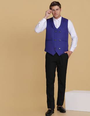 Purple waistcoat for men 3