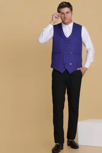 Purple waistcoat for men