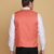 Peach waistcoat for men