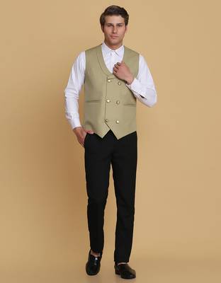 Green waistcoat for men 3