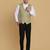 Green waistcoat for men