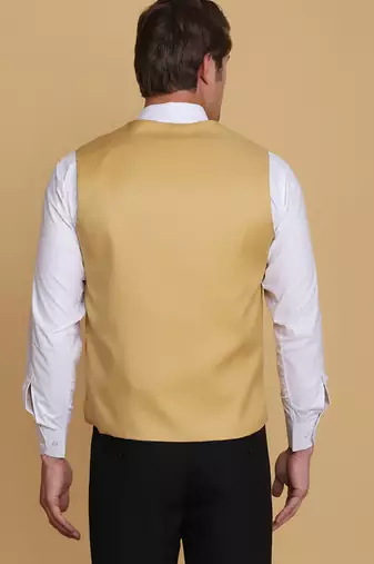 Golden waistcoat for men