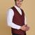 Maroon waistcoat for men