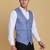 Light blue waistcoat for men