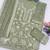 Green chiffon semi stitched suit with embroidery thread & khatli work