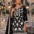 Black chiffon semi stitched suit with embroidery thread & khatli work