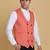 Peach waistcoat for men