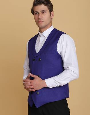 Purple waistcoat for men 5
