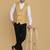 Golden waistcoat for men