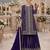 Violet georgette semi stitched suit with embroidery coding & sequence work