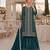 green georgette semi stitched suit with embroidery coding & sequence work