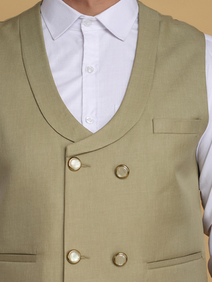 Green waistcoat for men 5