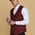Maroon waistcoat for men