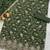 Mehndi embroderied silk semi-stitched salwar suit
