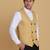Golden waistcoat for men