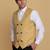 Golden waistcoat for men