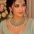 Pista pink color necklace set with earrings & maang tikka | kundan and agate stone | antique gold plating