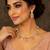 Royal peach and pink kundan floral necklace set with matching earrings for women
