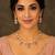 Royal peach and pink kundan floral necklace set with matching earrings for women