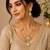 Elegant white stone dual chain pendant necklace set with matching earrings for women
