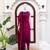 Pink roman silk embroidered suit set with pant & dupatta