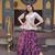 Wine Viscose Jacquard Embroidered Lehenga Choli Set