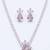 Blushing pear crystal tennis set