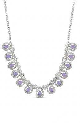 Lavender teardrop floral statement set 2