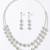 Floral crystal layered statement set
