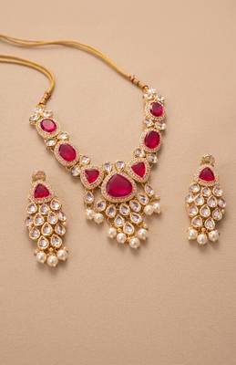 Ruby kundan heirloom statement set 2