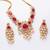 Ruby kundan heirloom statement set