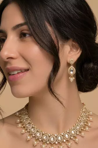 Classic kundan & pearl heritage set
