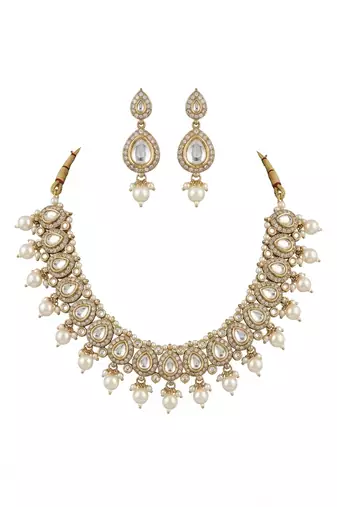 Classic kundan & pearl heritage set